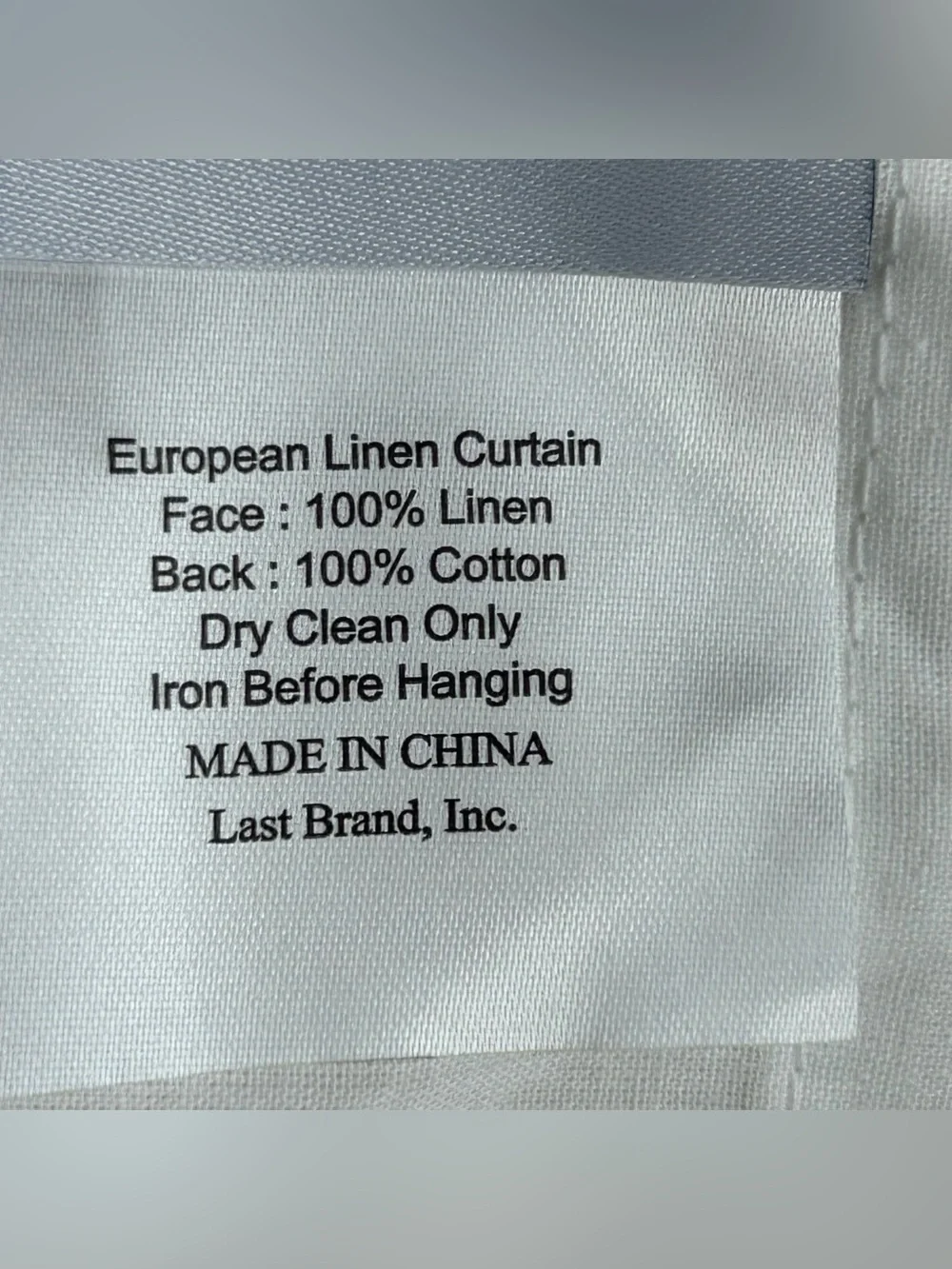 NWT QUINCE Set Of 2 48x108 European Linen Curtains Cream 8809